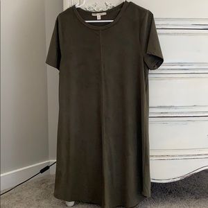 Green Suede Dress